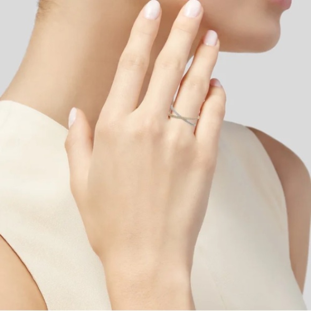 Bon Levy Stackable Crossover Ring, Size 4 - image 3